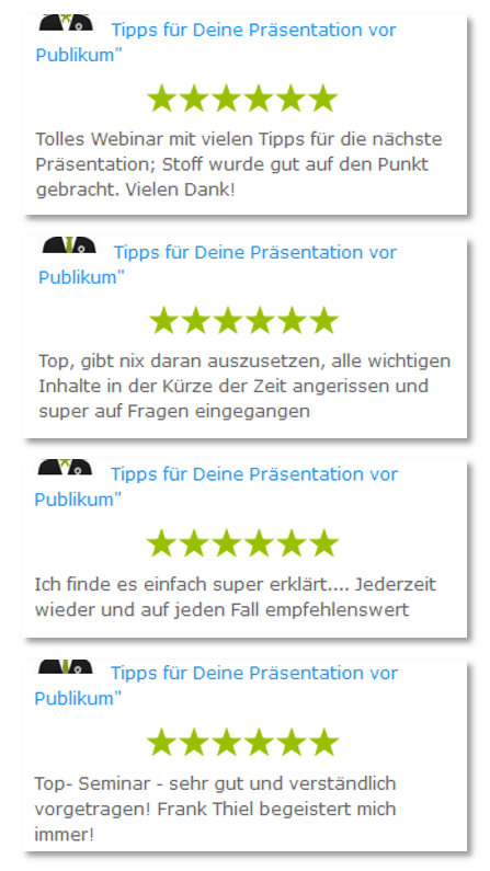 Referenzen Frank Thiel Webinar Präsentationstraining
